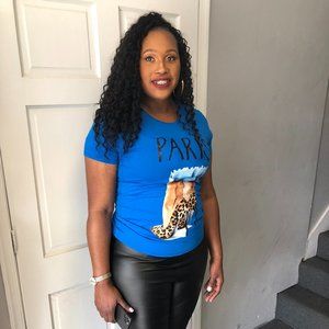 Blue Paris Top